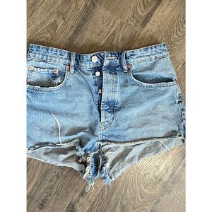Jean shorts high rise Zara